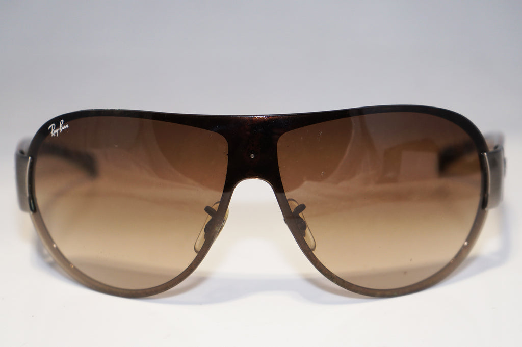 RAY-BAN Mens Designer Sunglasses Brown Shield RB 3350 004/13 15867
