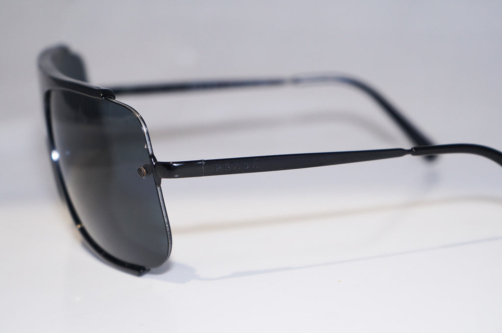 PRADA 1990 Vintage Mens Designer Sunglasses Black Square SPR 01G 1AB-1A1 14666