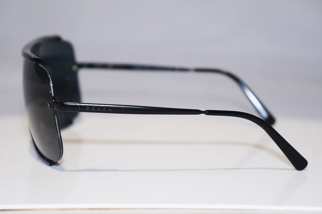 PRADA 1990 Vintage Mens Designer Sunglasses Black Square SPR 01G 1AB-1A1 14666