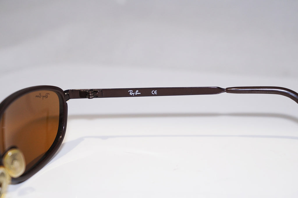 RAY-BAN Vintage Mens Designer Sunglasses Bronze Oval RB 3046 W3089 14673