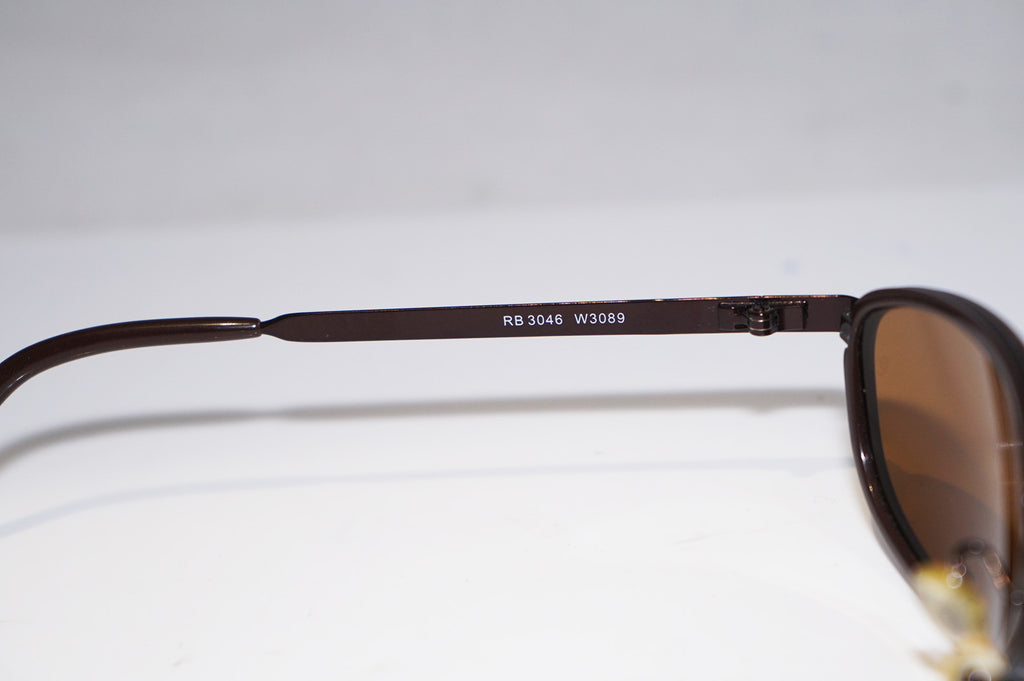 RAY-BAN Vintage Mens Designer Sunglasses Bronze Oval RB 3046 W3089 14673
