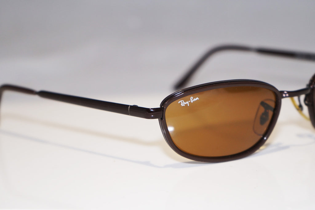 RAY-BAN Vintage Mens Designer Sunglasses Bronze Oval RB 3046 W3089 14673