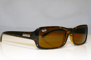 RAY-BAN Mens Designer Sunglasses Brown Rectangle RB 4107 710 16889