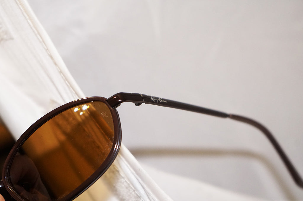 RAY-BAN Vintage Mens Designer Sunglasses Bronze Oval RB 3046 W3089 14673