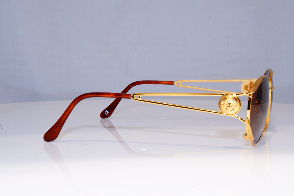 GIANNI VERSACE Mens Womens Vintage Designer Sunglasses Gold MOD G99 030 18290