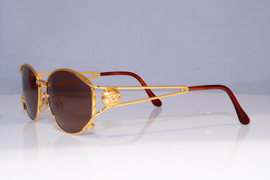 GIANNI VERSACE Mens Womens Vintage Designer Sunglasses Gold MOD G99 030 18290