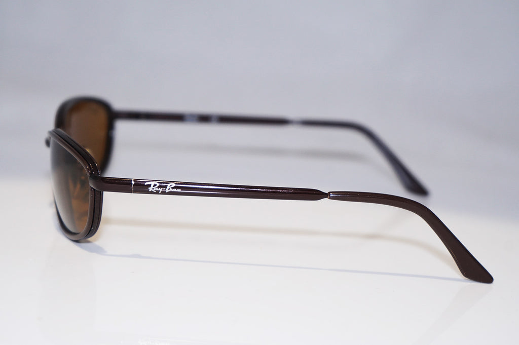 RAY-BAN Vintage Mens Designer Sunglasses Bronze Oval RB 3046 W3089 14673