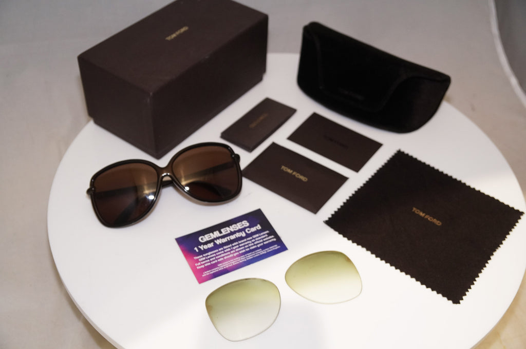 TOM FORD Womens Boxed Designer Sunglasses Brown Square Callae TF165 48F 16930