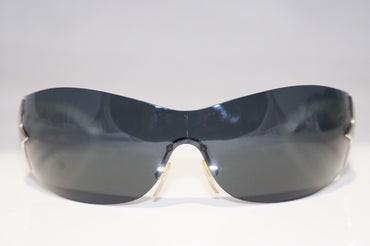 PRADA Mens Unisex Designer Star Sunglasses White Shield SPR 72G 4A0-1A1 14716