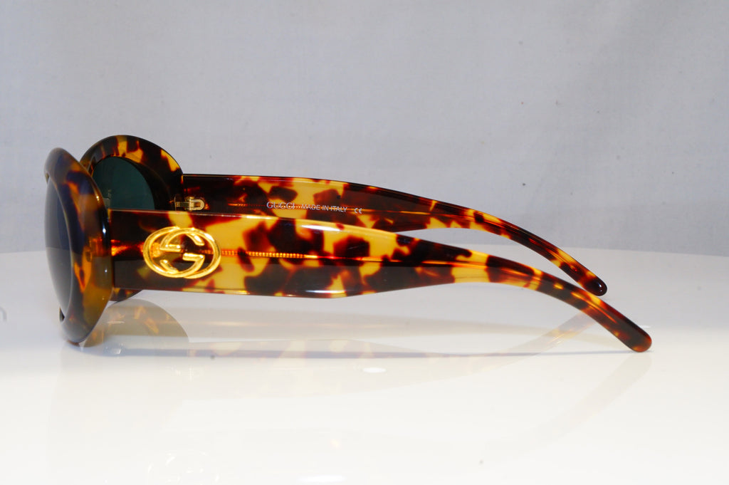 GUCCI Womens Vintage 1990 Designer Sunglasses Brown Oval GG 2400 02Y 20535