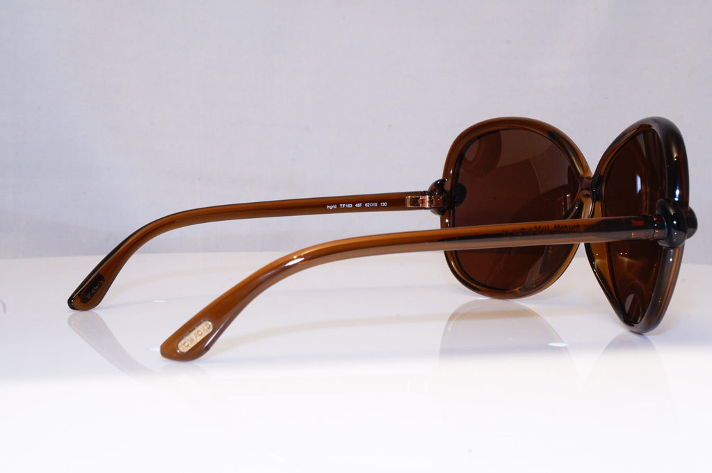 TOM FORD Womens Boxed Oversized Designer Sunglasses Brown Ingrid TF163 48F 17622