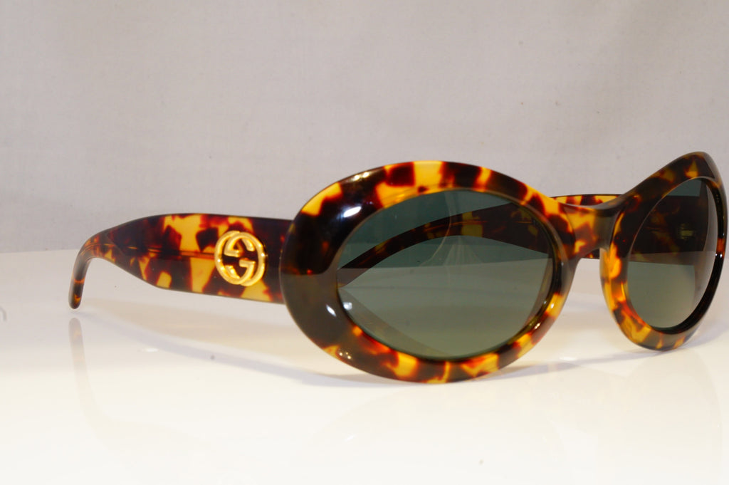 GUCCI Womens Vintage 1990 Designer Sunglasses Brown Oval GG 2400 02Y 20535