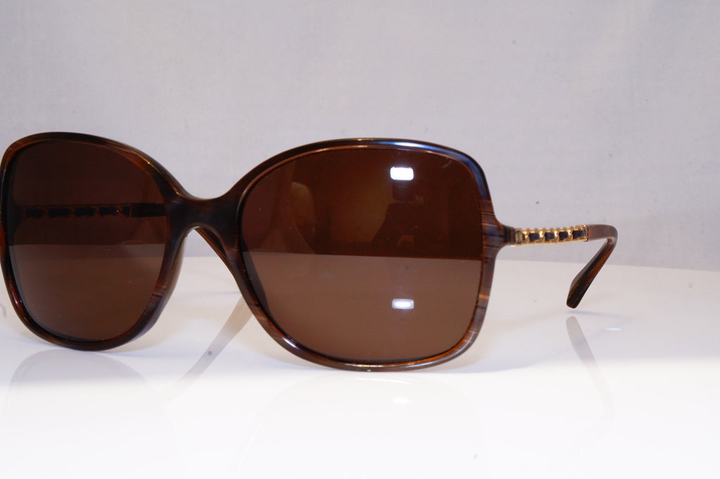 CHANEL Womens Boxed Designer Sunglasses Brown LEATHER CHAIN 5210-Q 617/3B 16732