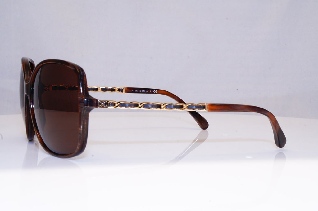 CHANEL Womens Boxed Designer Sunglasses Brown LEATHER CHAIN 5210-Q 617/3B 16732
