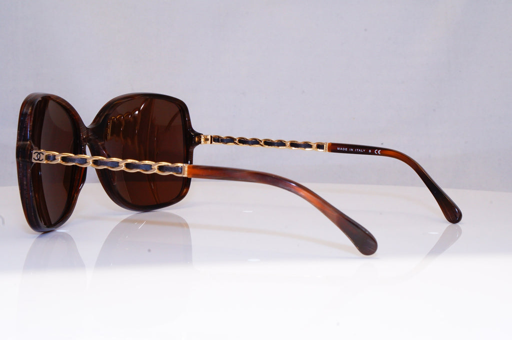 CHANEL Womens Boxed Designer Sunglasses Brown LEATHER CHAIN 5210-Q 617/3B 16732