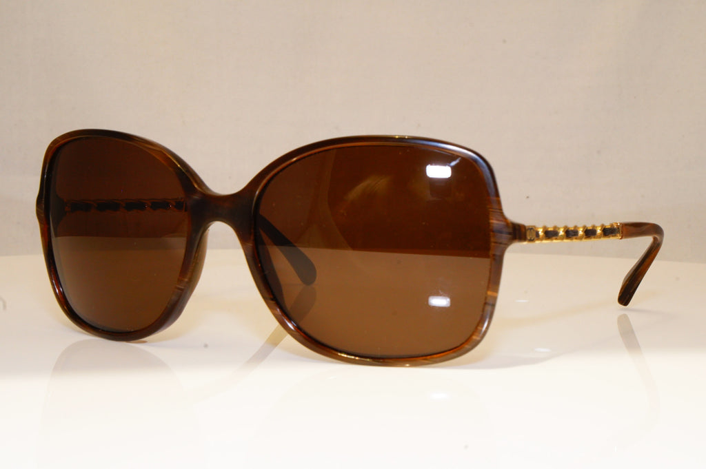 CHANEL Womens Boxed Designer Sunglasses Brown LEATHER CHAIN 5210-Q 617/3B 16732