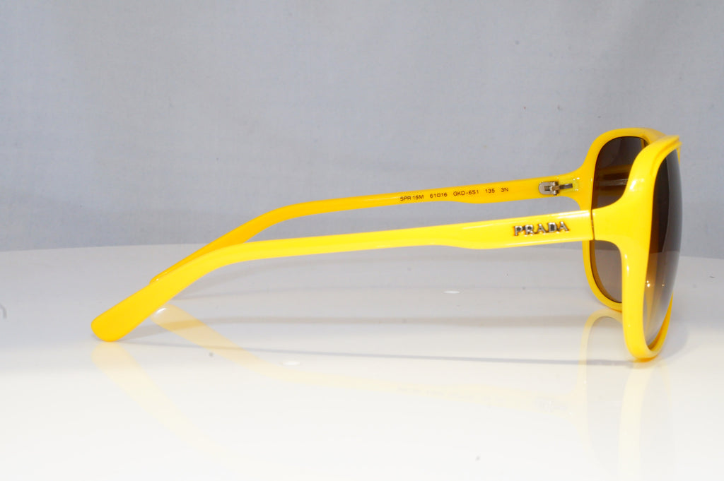PRADA Mens Boxed Designer Sunglasses Yellow Pilot SPR 15M GKD-6S1 20540