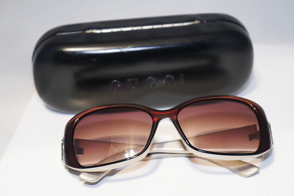 GUCCI Womens Designer Sunglasses Burgundy Rectangle GG 3026 HXX02 15948