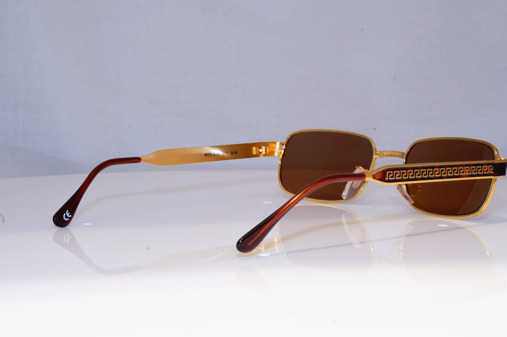 GIANNI VERSACE Mens Womens Vintage Designer Sunglasses Gold MOD S29 54M 18346