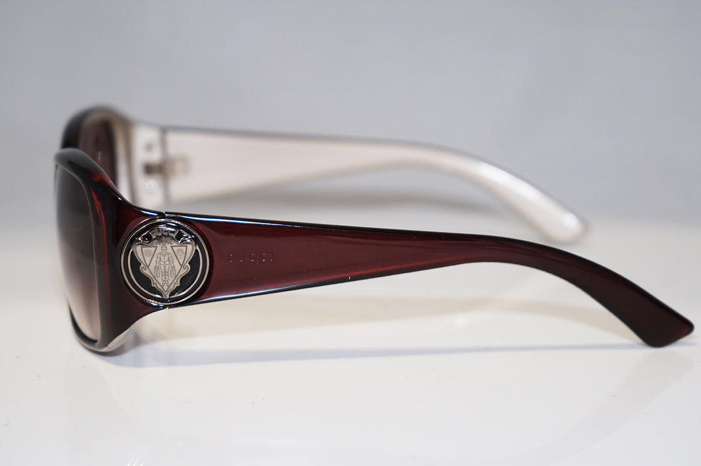 GUCCI Womens Designer Sunglasses Burgundy Rectangle GG 3026 HXX02 15948