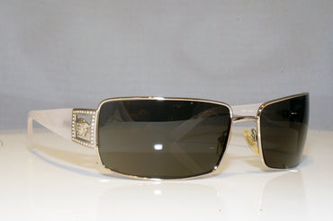VERSACE Womens Diamante Vintage Designer Sunglasses Grey 2032-B 1000/87 16971