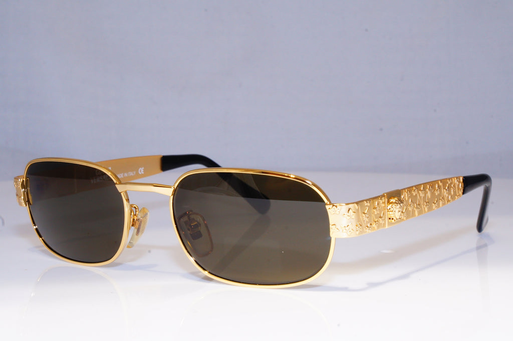 GIANNI VERSACE Mens Womens Vintage Designer Sunglasses Gold MOD X03 030 18299