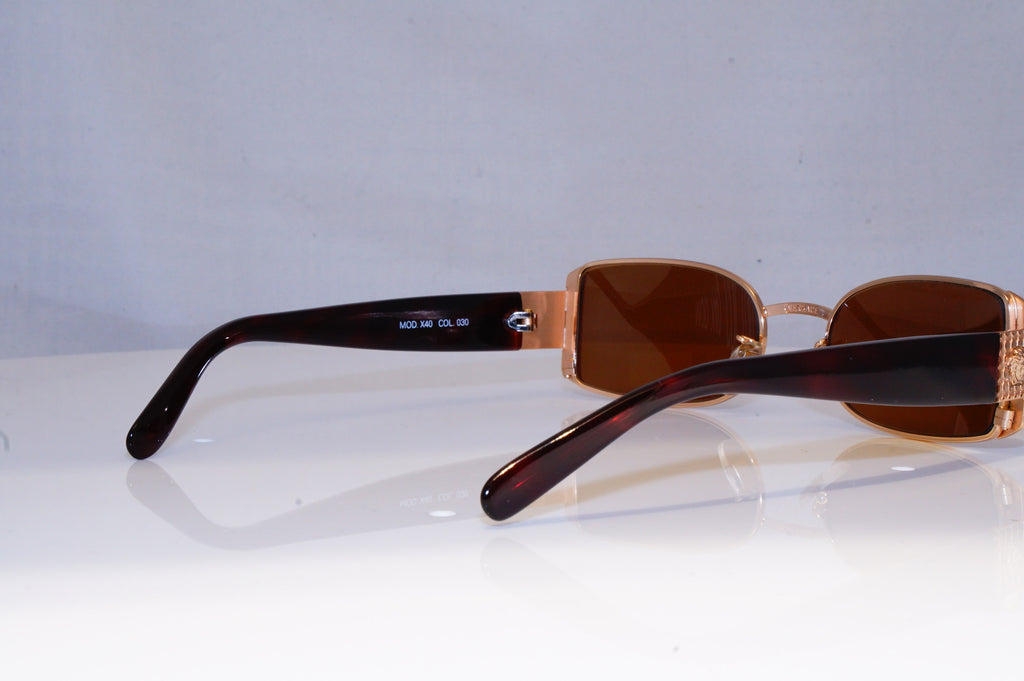 GIANNI VERSACE Mens Womens Vintage Designer Sunglasses Gold MOD X40 030 18398