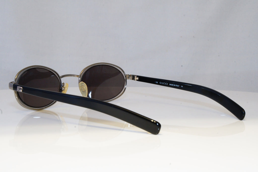 GUCCI Mens Womens Vintage 1990 Designer Sunglasses Black Oval GG 1614 4ZD 20528