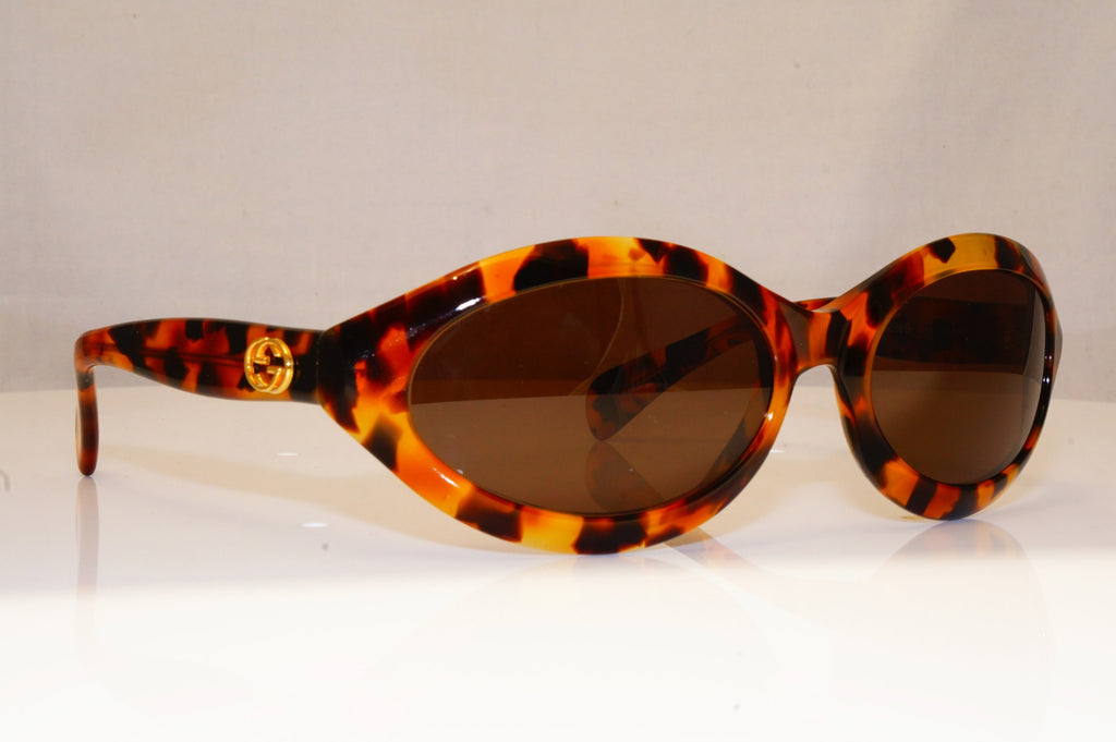 GUCCI Mens Vintage 1990 Designer Sunglasses Black Wrap GG 1420 807 16890