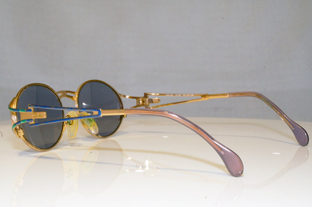 CAZAL Mens Vintage 1990 Designer Sunglasses Gold Rectangle 285 COL 625 17019