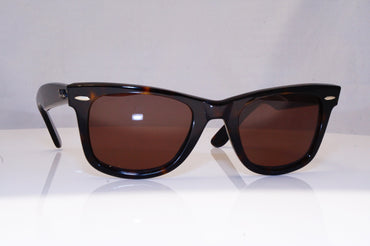 RAY-BAN Mens Vintage 1990 Designer Sunglasses Brown Wayfarer RB 2140 902 17318