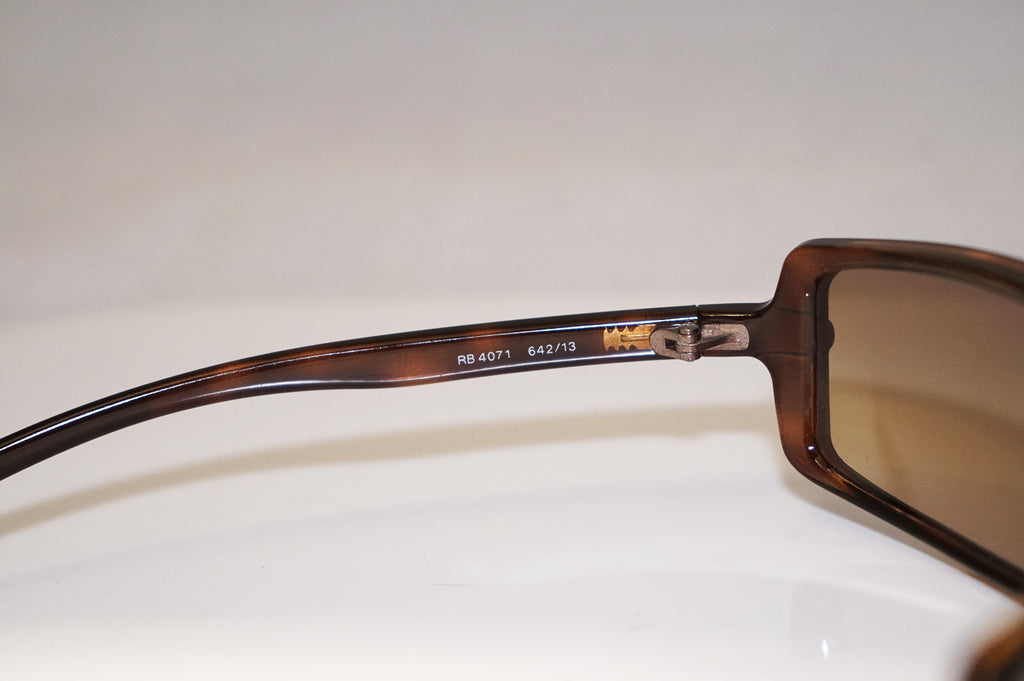 RAY-BAN Vintage Mens Designer Sunglasses Brown Wrap RB 4071 642/13 14883