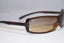 RAY-BAN Vintage Mens Designer Sunglasses Brown Wrap RB 4071 642/13 14883