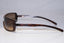 RAY-BAN Vintage Mens Designer Sunglasses Brown Wrap RB 4071 642/13 14883