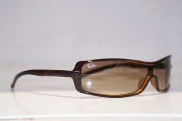 RAY-BAN Vintage Mens Designer Sunglasses Brown Wrap RB 4071 642/13 14883