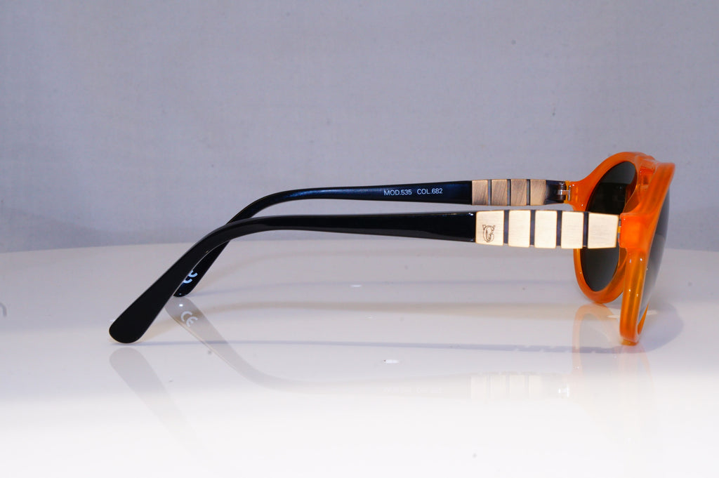 GIANNI VERSACE Mens Vintage Designer Sunglasses Orange Pilot MOD 535 682 18269