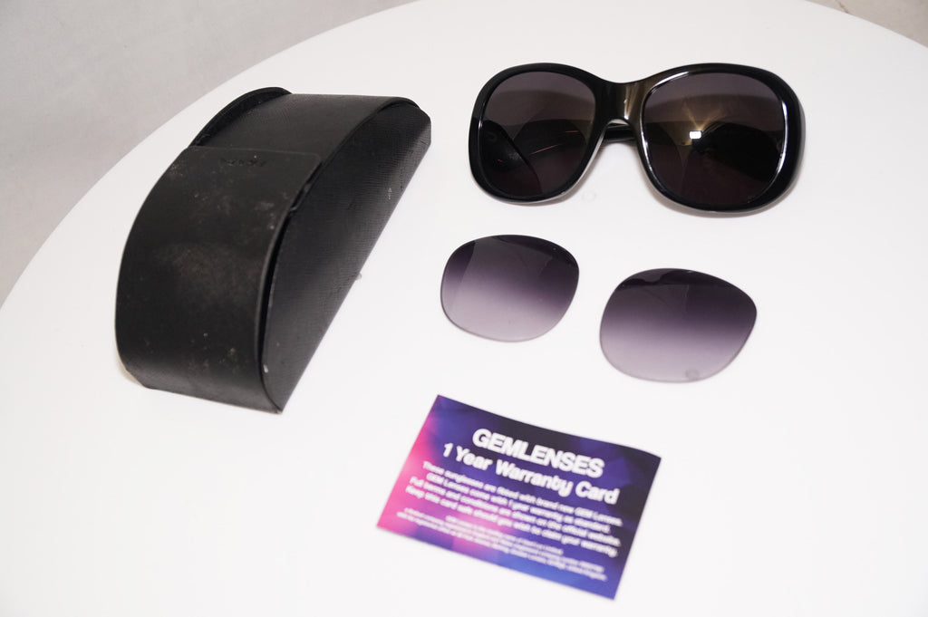 PRADA Womens Oversized Designer Sunglasses Black Square SPR 09L 1AB-3M1 16559