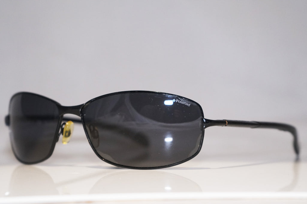 POLAROID Mens Designer Polarized Sunglasses Black Rectangle 1 1 14856