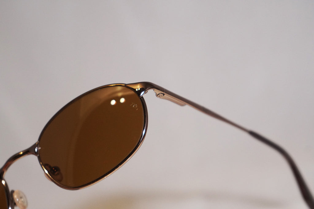 RAY-BAN Vintage Mens Designer Sunglasses Copper Oval W3129 Brn 14842