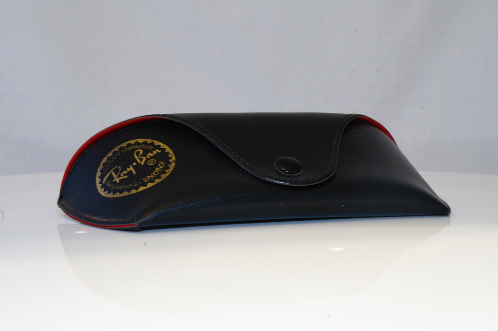RAY-BAN Mens Vintage Designer Sunglasses Black Rectangle FLIGHT W3163 BLK 20516