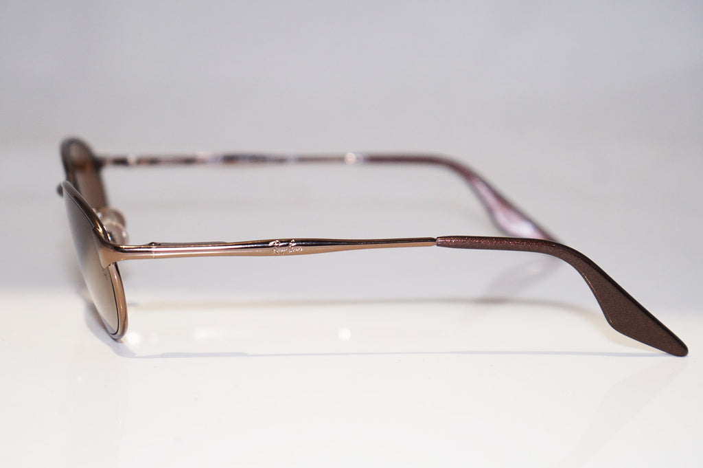 RAY-BAN Vintage Mens Designer Sunglasses Copper Oval W3129 Brn 14842