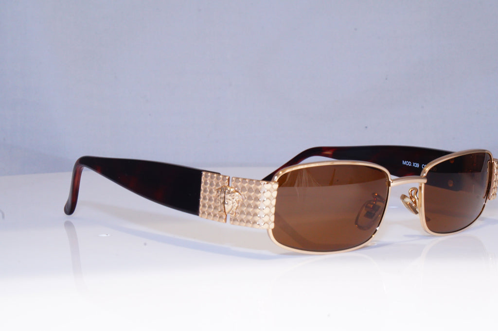 GIANNI VERSACE Mens Womens Vintage Designer Sunglasses Gold MOD X39 030 18317