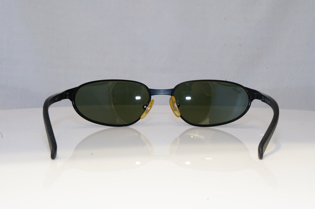RAY-BAN Mens Vintage Designer Sunglasses Black Rectangle FLIGHT W3163 BLK 20516