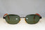 RAY-BAN Mens Vintage 1990 Designer Sunglasses Brown Oval W2960 BRN 16877