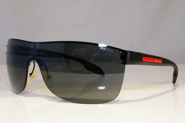 PRADA Mens Designer Sunglasses Black Shield SPS 52Q 1AB-1A1 20401