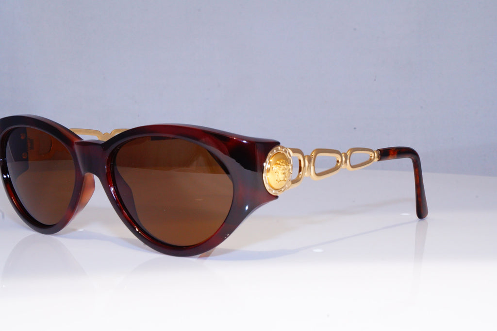 GIANNI VERSACE Mens Womens Vintage Designer Sunglasses Gold Medusa MOD 490 18252