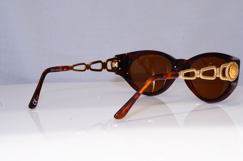 GIANNI VERSACE Mens Womens Vintage Designer Sunglasses Gold Medusa MOD 490 18252