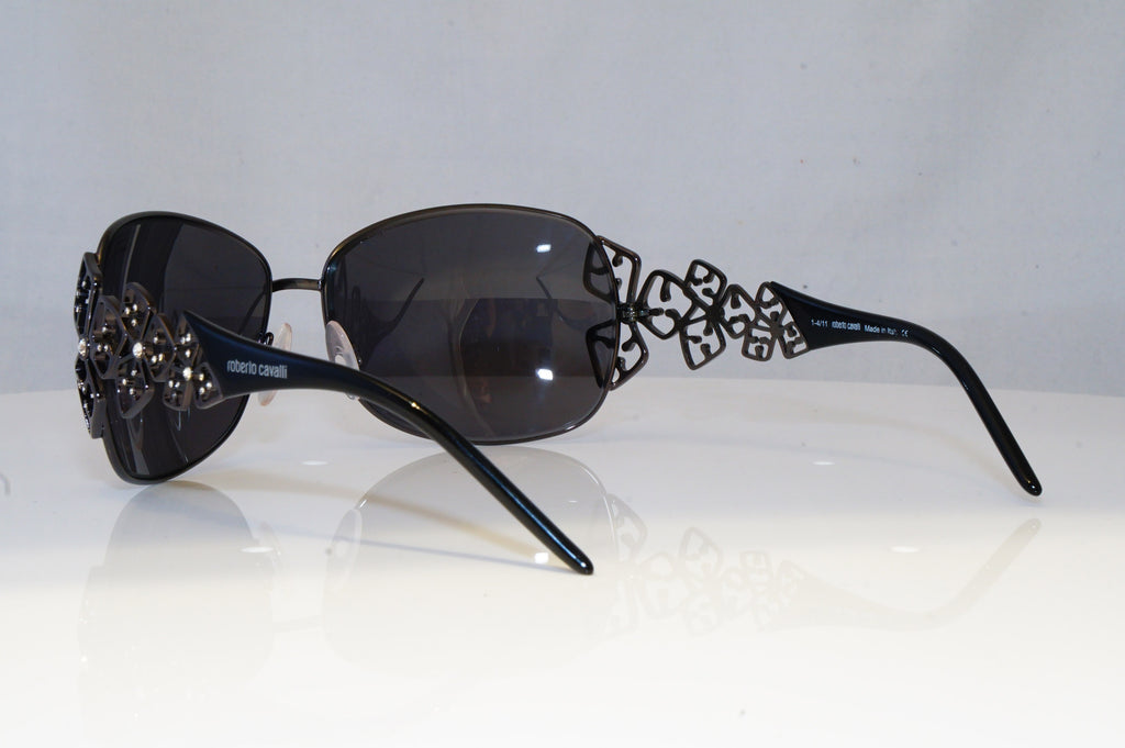 ROBERTO CAVALLI Womens Diamante Designer Sunglasses Black Acheronte 316S 20517