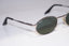 RAY-BAN Vintage Mens Designer Sunglasses Silver Oval RB 3002 W2839 14779