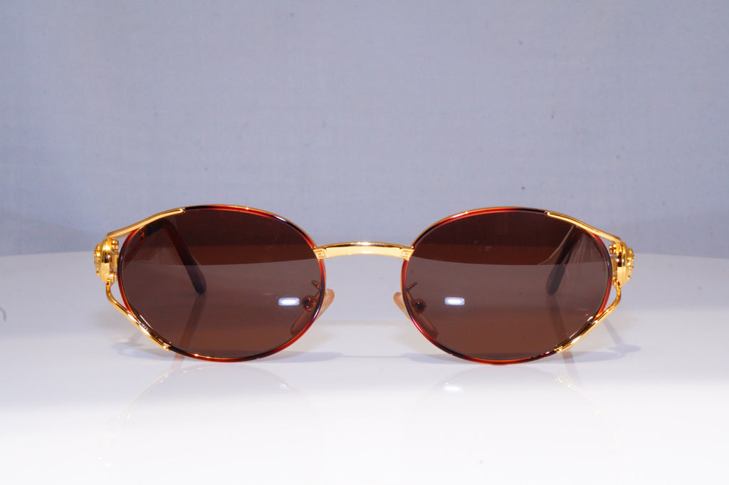 GIANNI VERSACE Mens Womens Vintage Designer Sunglasses Gold MOD S98 07M 19415